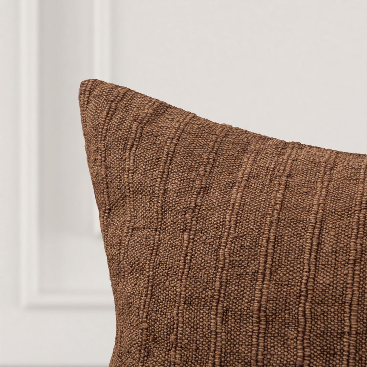 SLD Ansel Pillow - Pecan Brown / 22"x22" by Classic Home - view 4