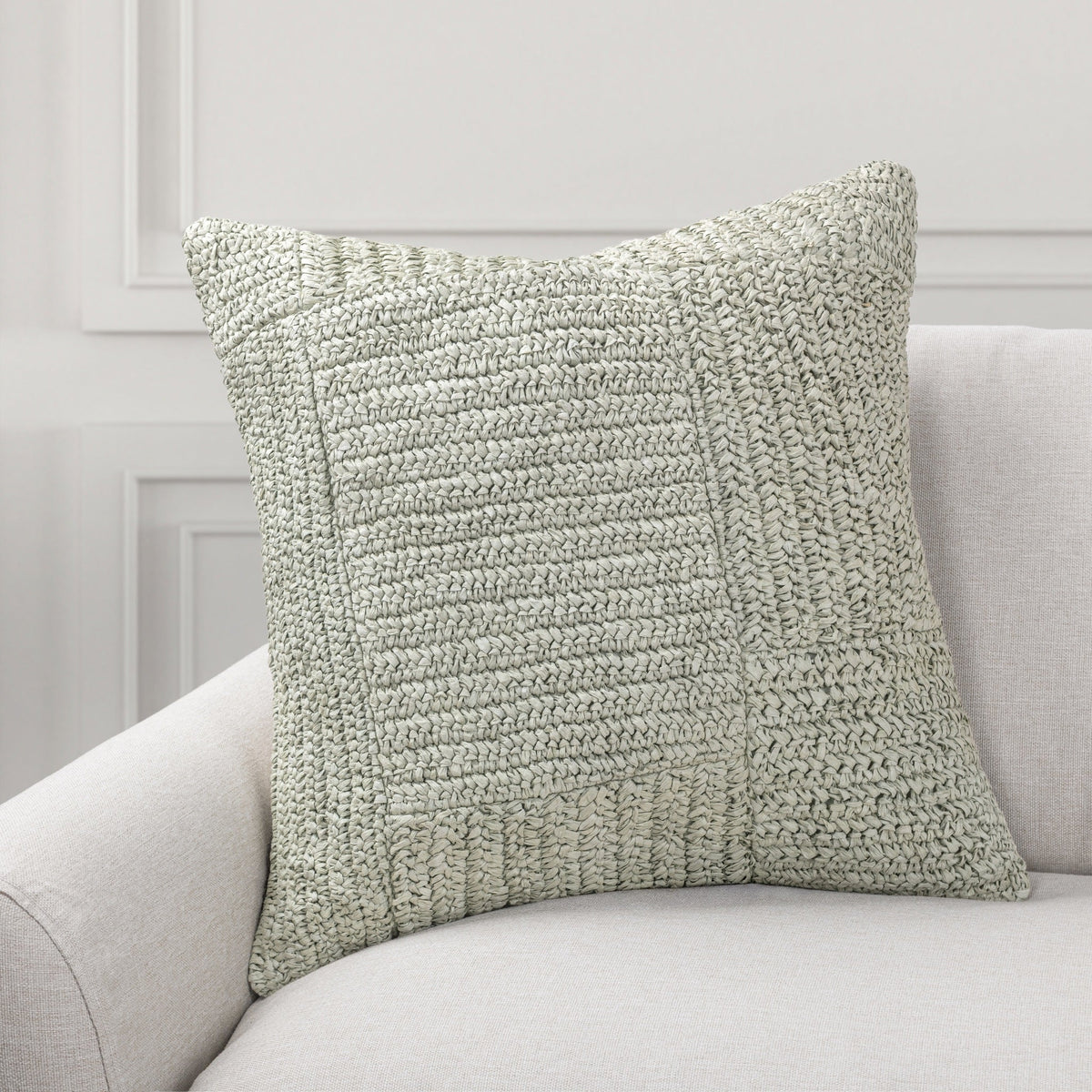 SLD Merritt Pillow - Willow Green / 22"x22" by Classic Home - view 3