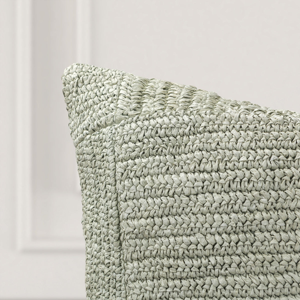 SLD Merritt Pillow - Willow Green / 22"x22" by Classic Home - view 4
