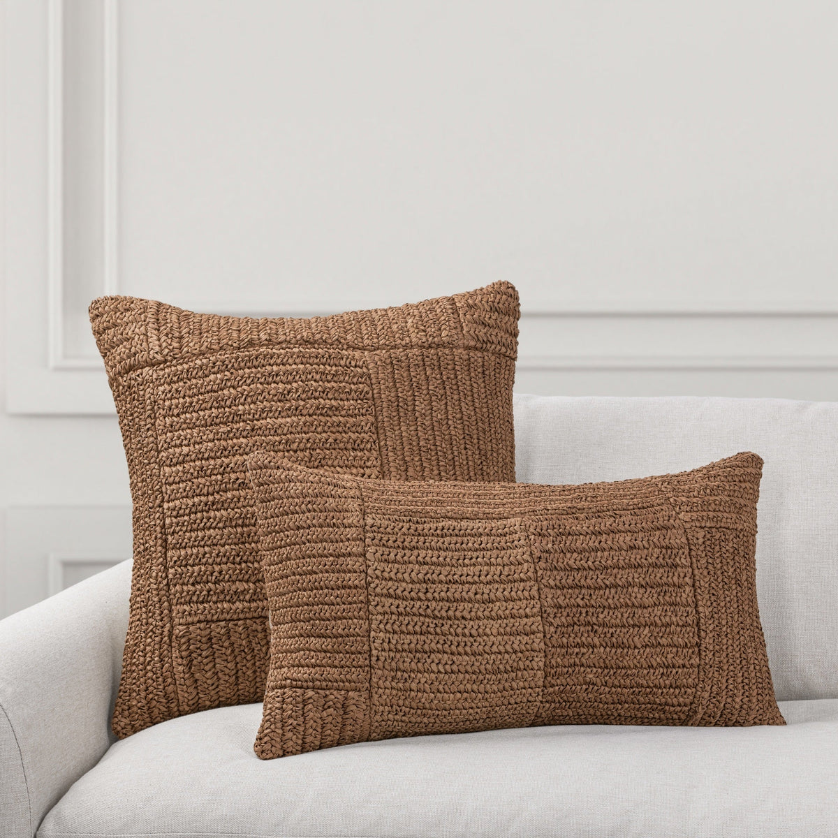 SLD Merritt Pillow - Amber Brown / 22"x22" by Classic Home - view 5