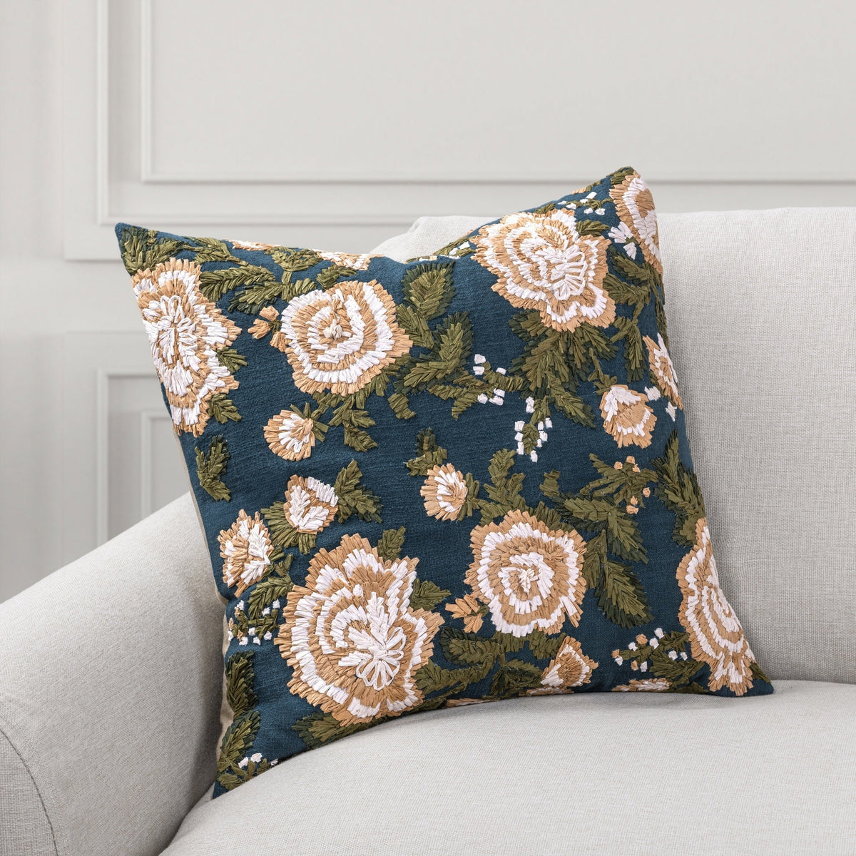 JL Broadmoor Pillow - Pond Blue / 18"x18" by Classic Home - view 3