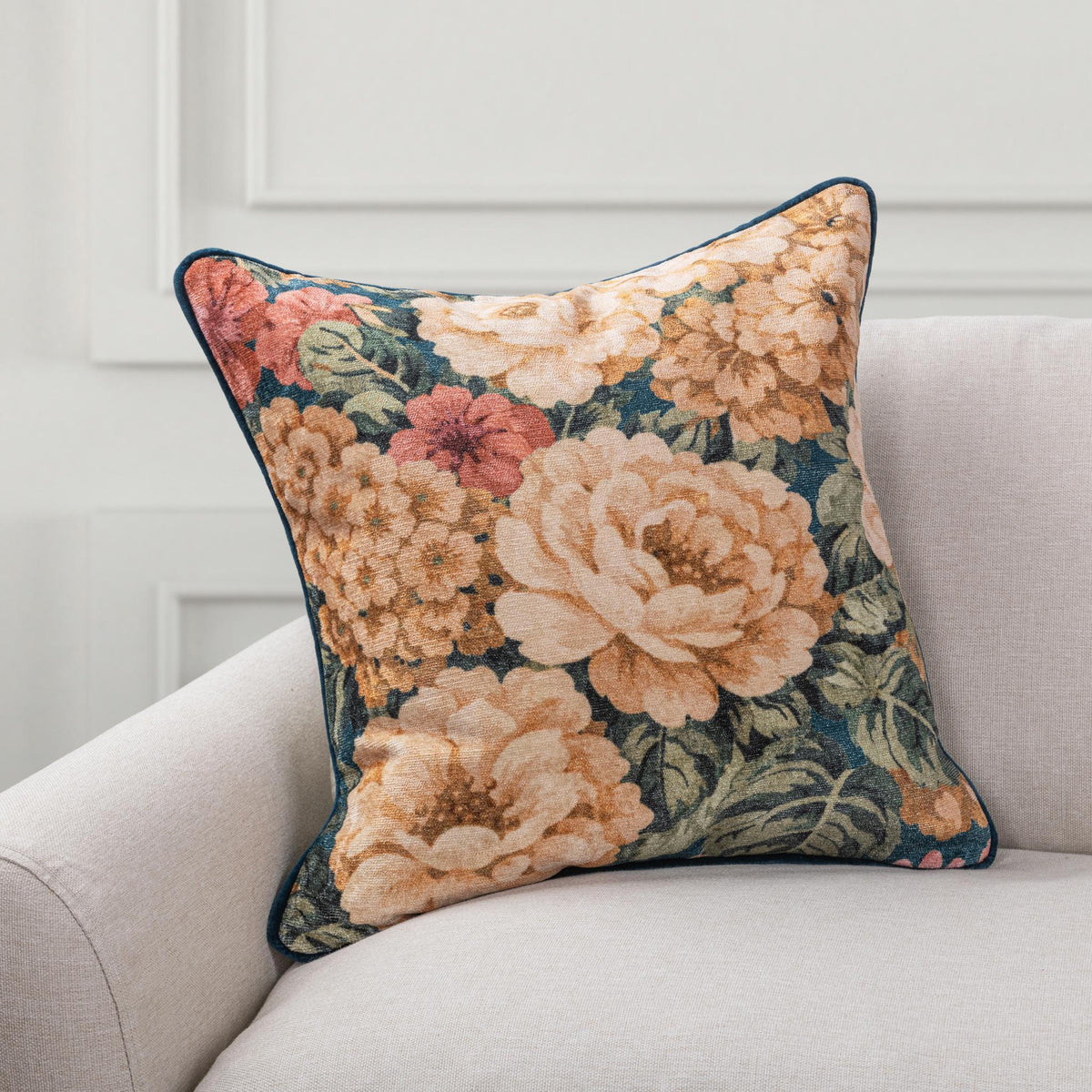 JL Kendall Pillow - Blue Multi / 20"x20" by Classic Home - view 3