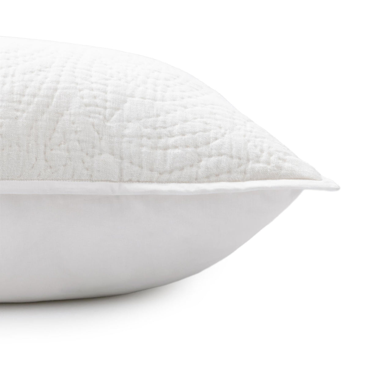 Berkshire Linen Quilt Pillow Sham King - Cloud by Classic Home - view 3