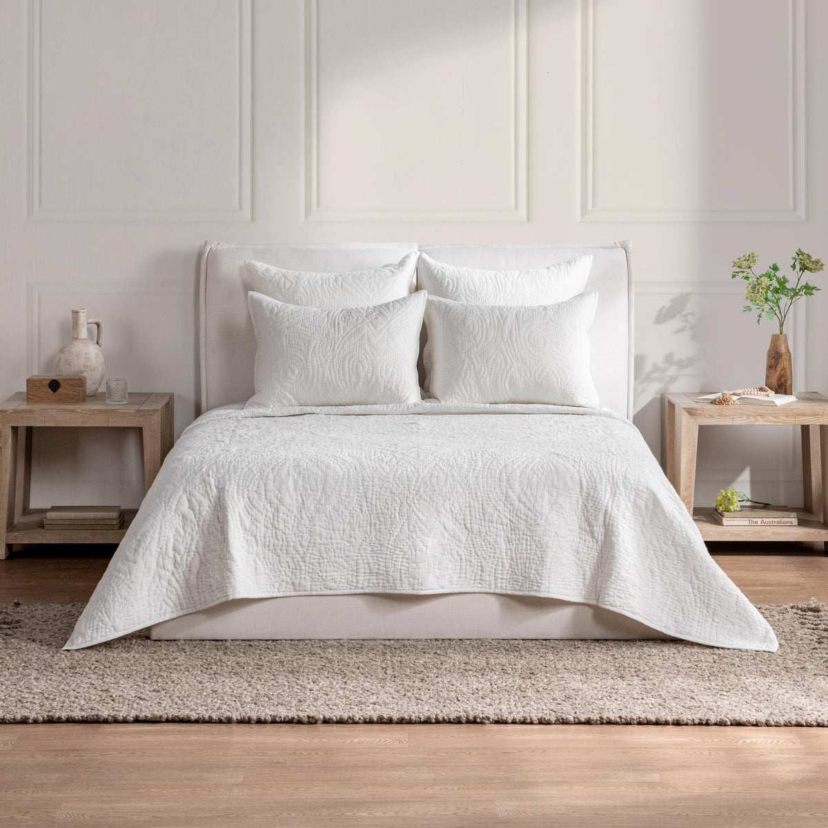 Berkshire Linen Quilt Pillow Sham King - Cloud by Classic Home - view 4