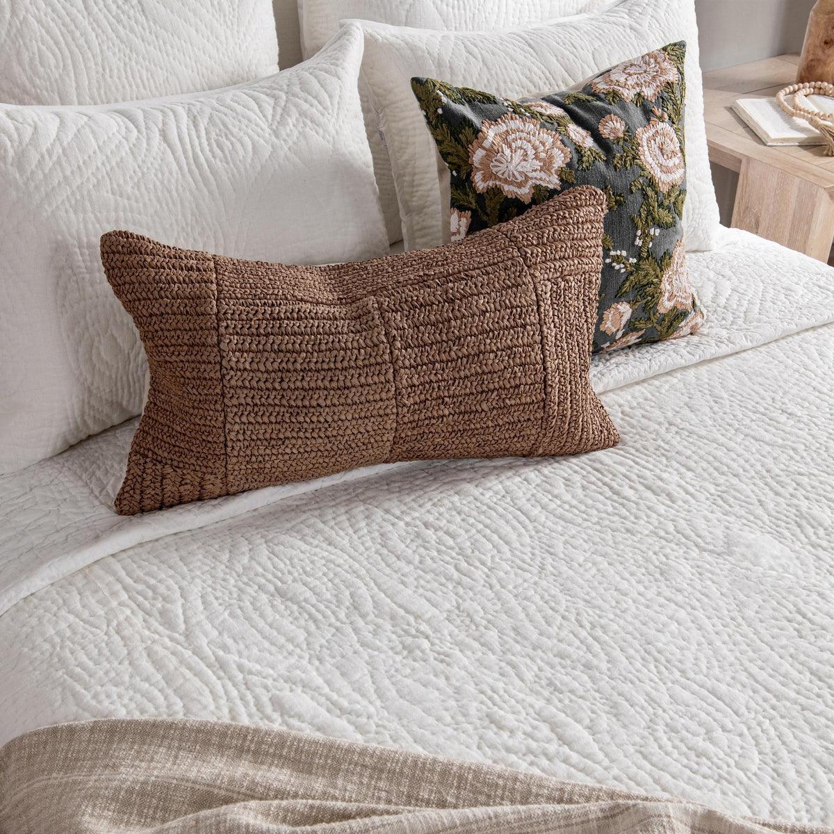 Berkshire Linen Quilt Pillow Sham King - Cloud by Classic Home - view 7