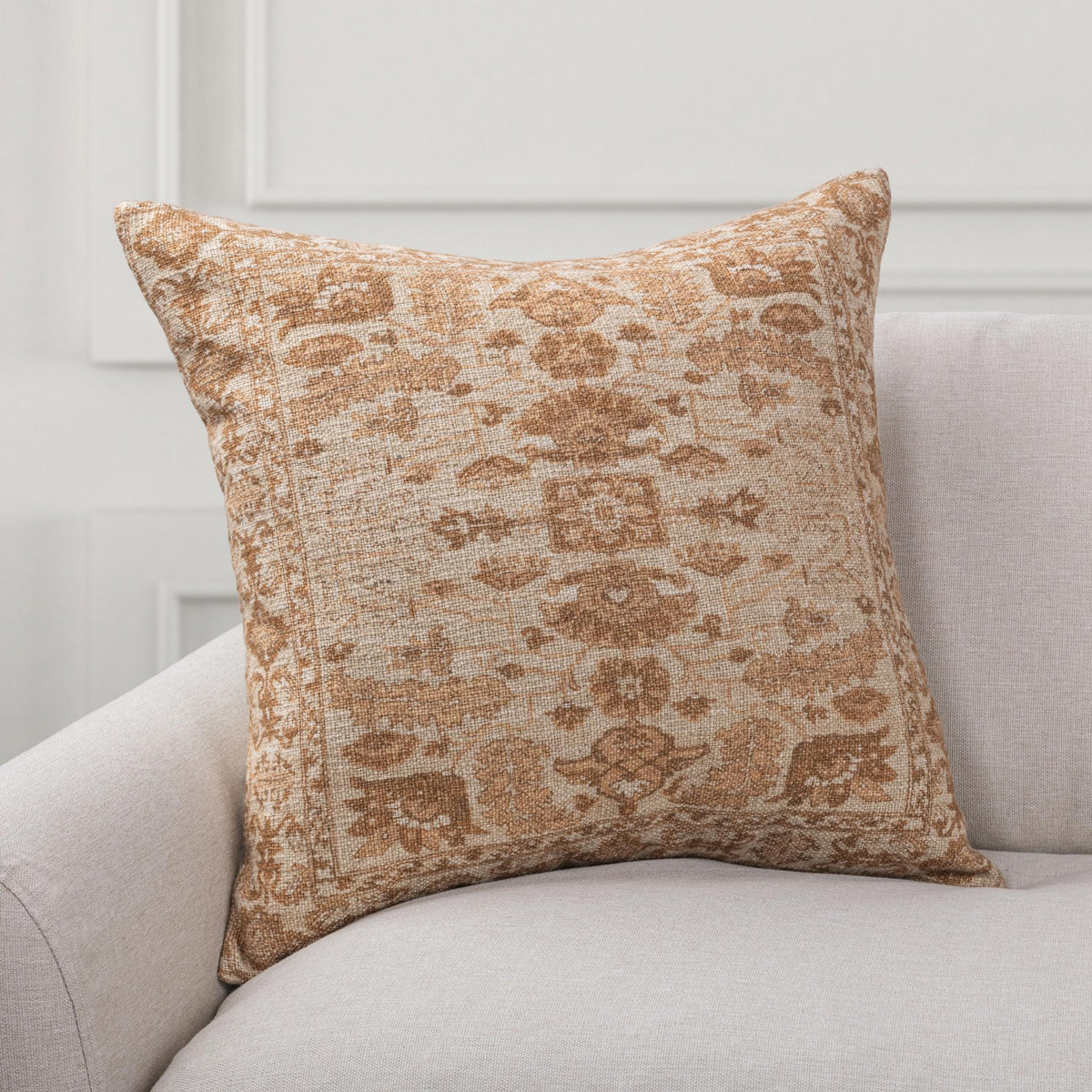 JL Medley Pillow - Natural/Amberwood / 22"x22" by Classic Home - view 3