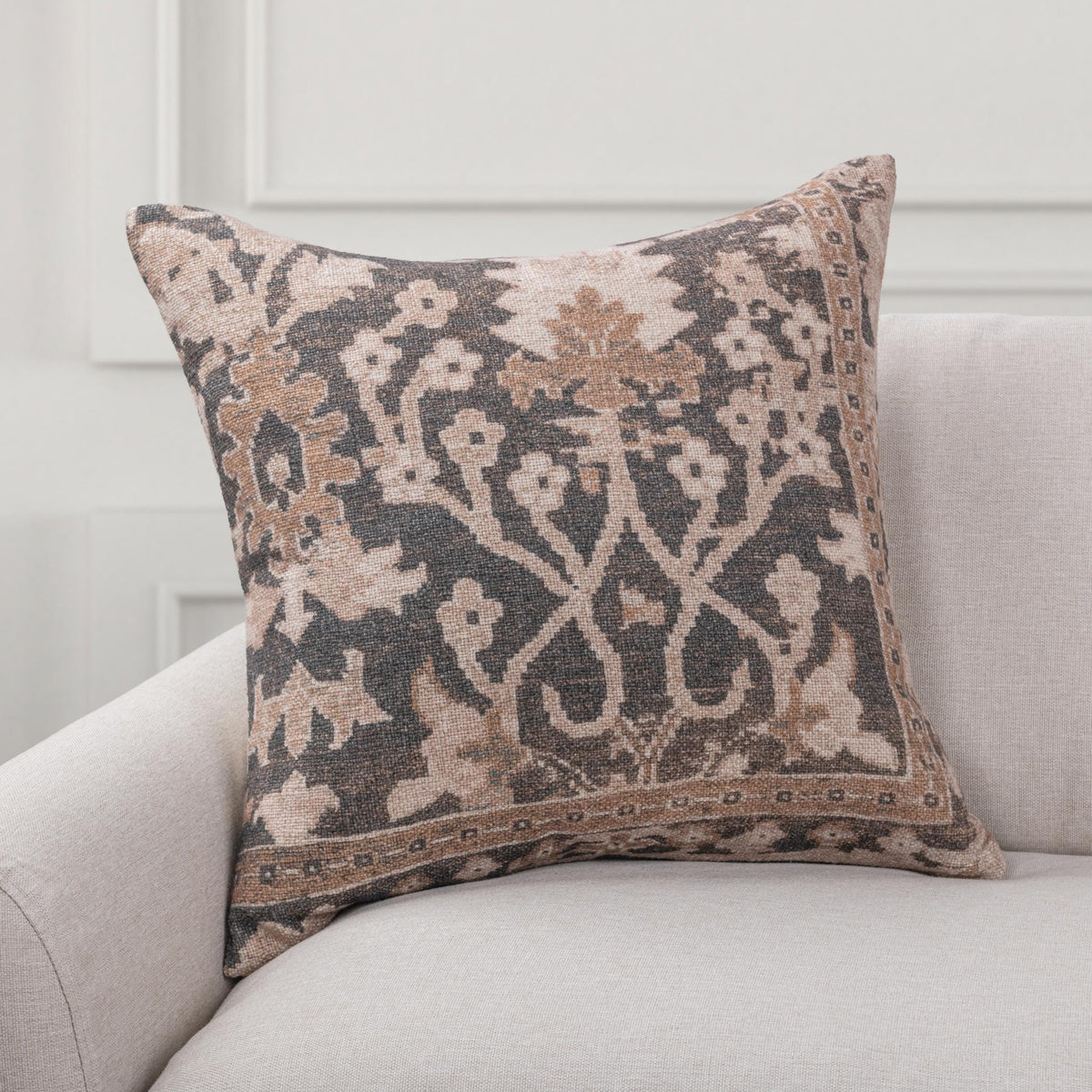 JL Chalet Pillow - Dark Clove Brown / 22"x22" by Classic Home - view 3