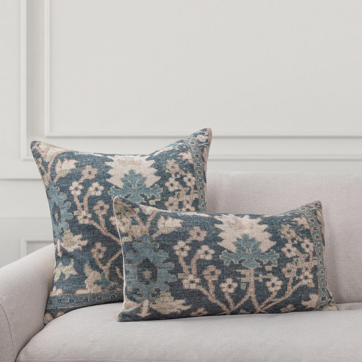 JL Chalet Pillow - Pond Blue / 22"x22" by Classic Home - view 5