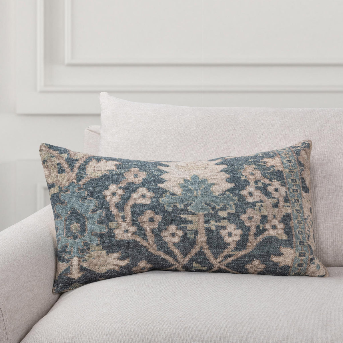 JL Chalet Pillow - Pond Blue / 14"x26" by Classic Home - view 3