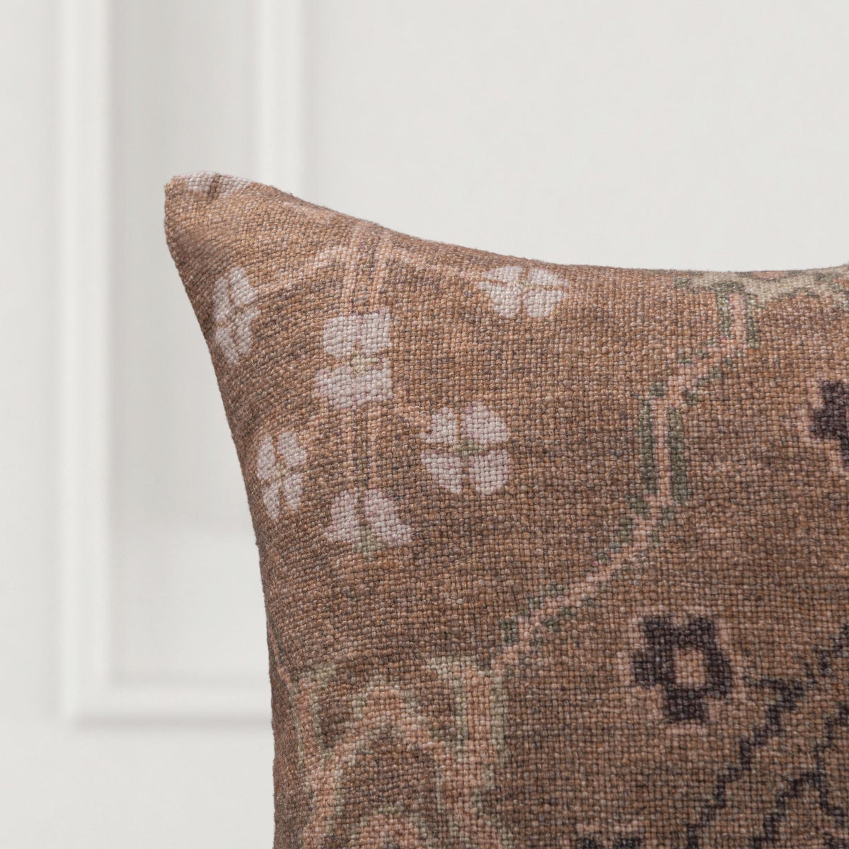 JL Bungalow Pillow - Woodsmoke Brown / 22"x22" by Classic Home - view 4