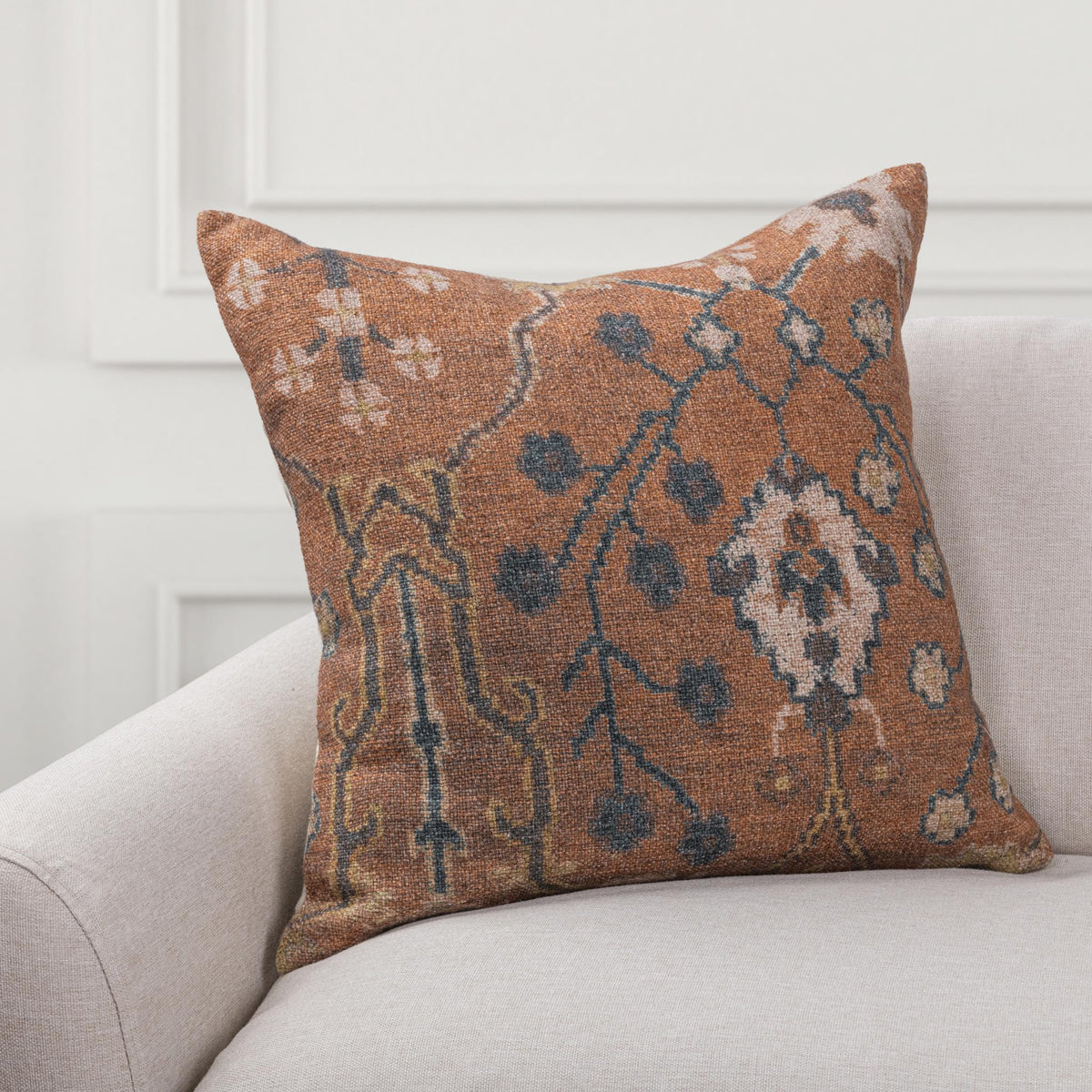 JL Bungalow Pillow - Amber Brown / 22"x22" by Classic Home - view 3