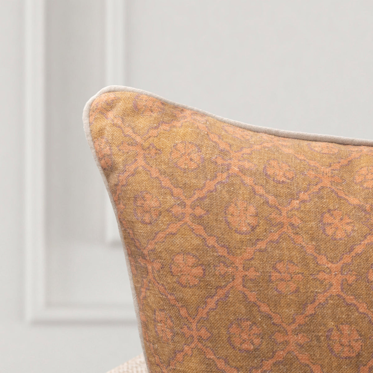 Bromley Pillow - Golden Brown / 22"x22" by Classic Home - view 4
