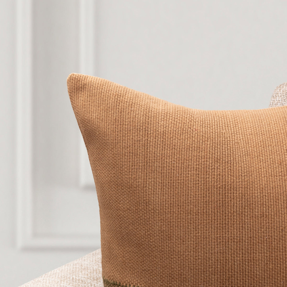 Woodland Pillow - Chestnut/Olive Green / 22"x22" by Classic Home - view 4
