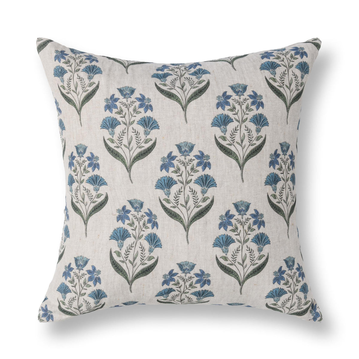 Bluffs Pillow - Oatmeal/Blue / 22"x22" by Classic Home - view 2
