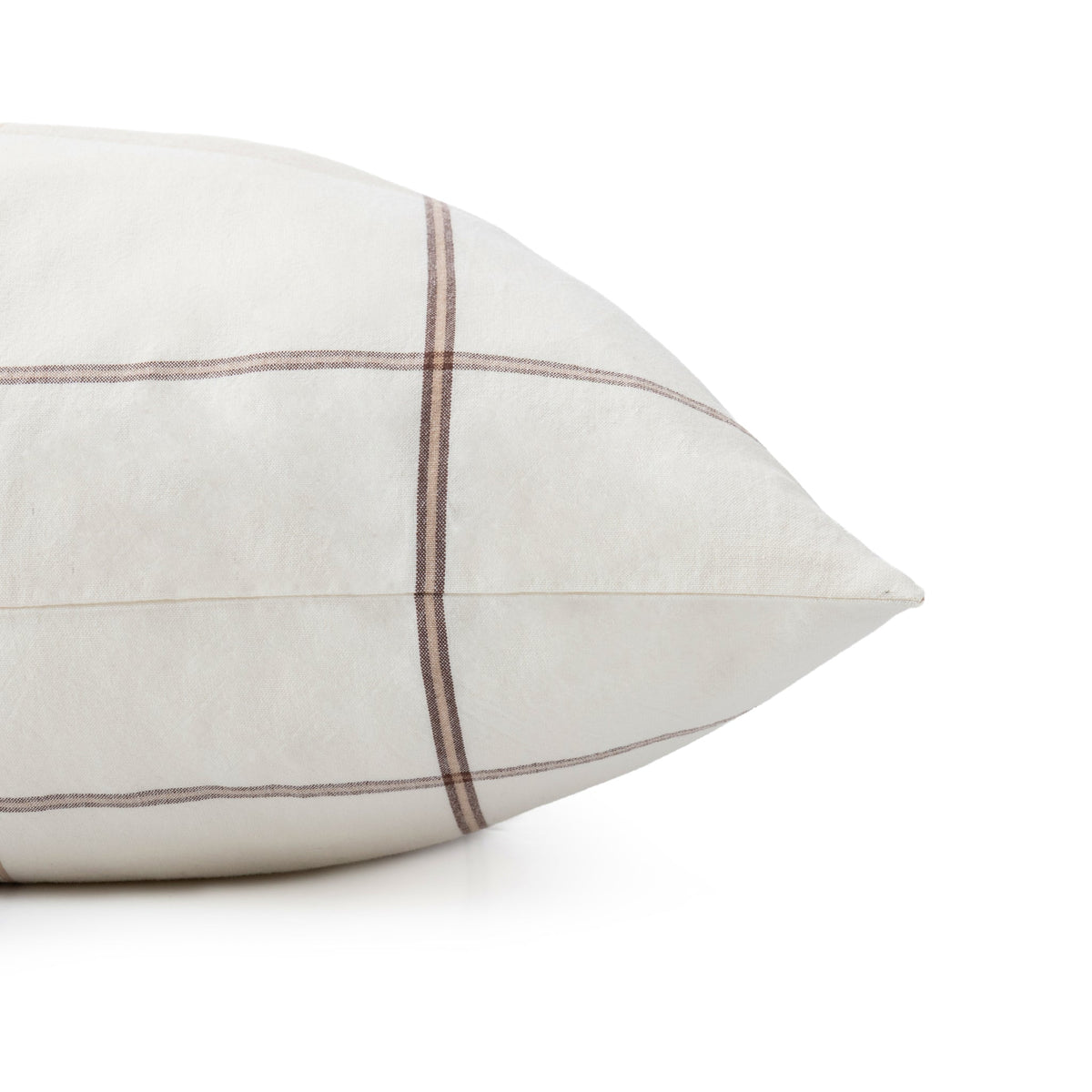 Hanson Duvet Pillow Sham King - Ivory/Toffee Brown by Classic Home - view 3
