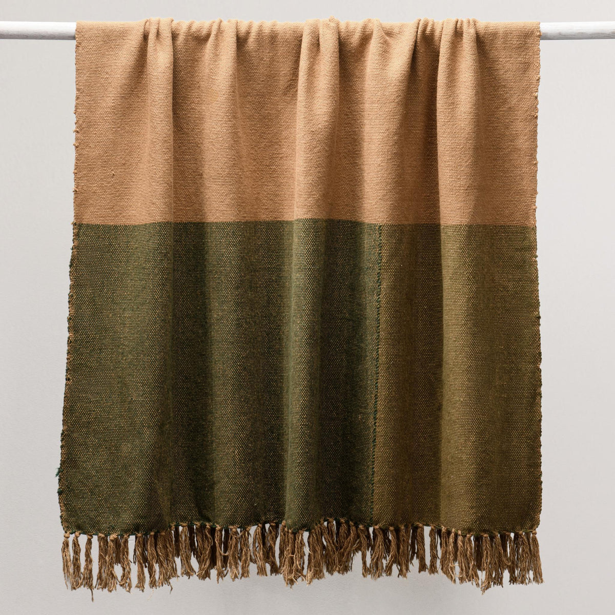 Woodland Throw - Chestnut/Olive Green / Throw by Classic Home - view 2