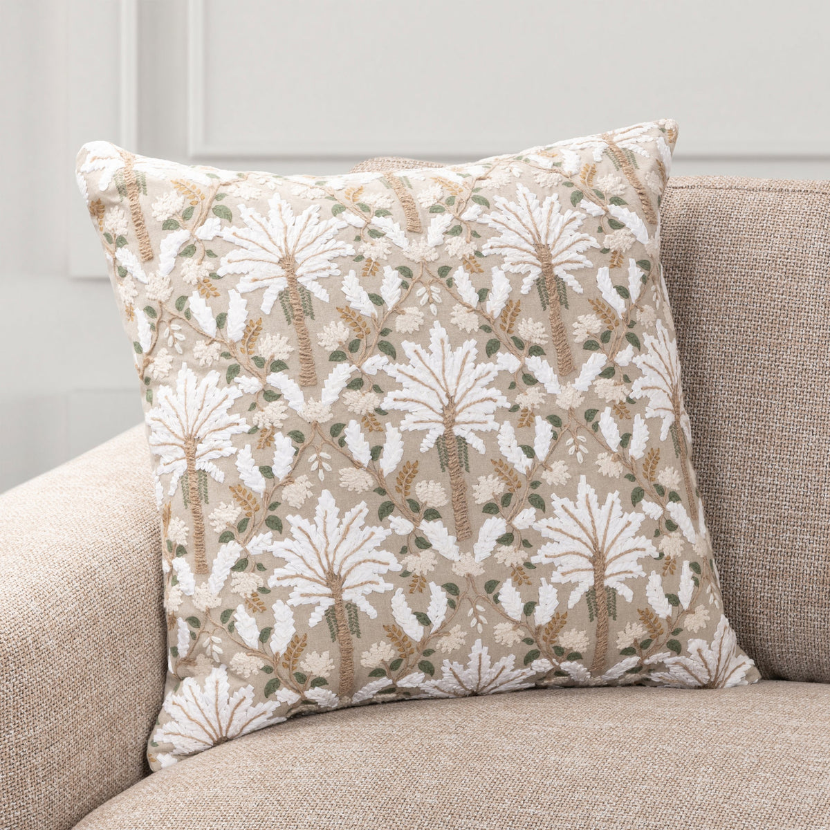 Hawthorn Pillow - Natural/Ivory / 22"x22" by Classic Home - view 3