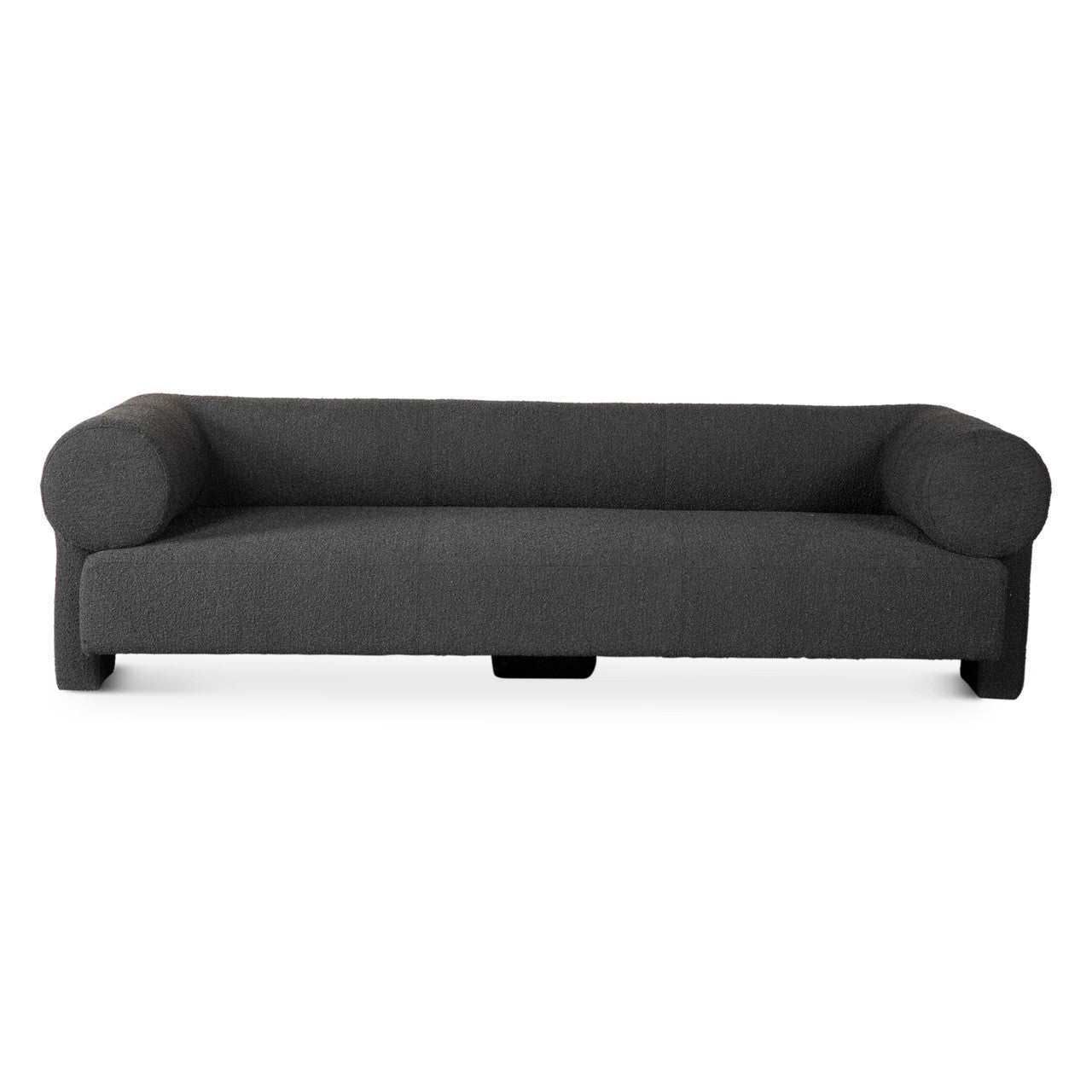 Maison Georgia 94" Sofa in Black Boucle