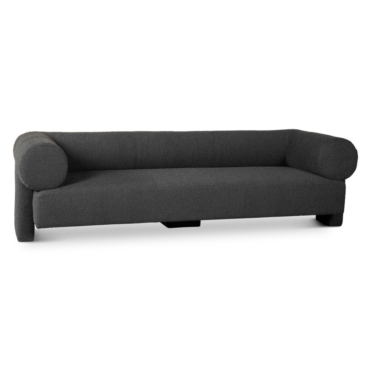 Maison Georgia 94" Sofa in Black Boucle