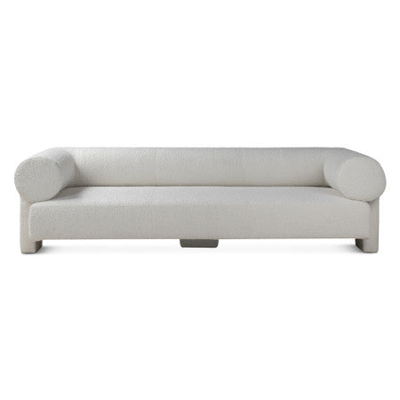 Maison Georgia 94" Sofa in Off White Boucle