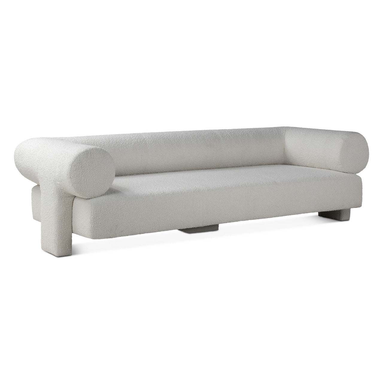 Maison Georgia 94" Sofa in Off White Boucle
