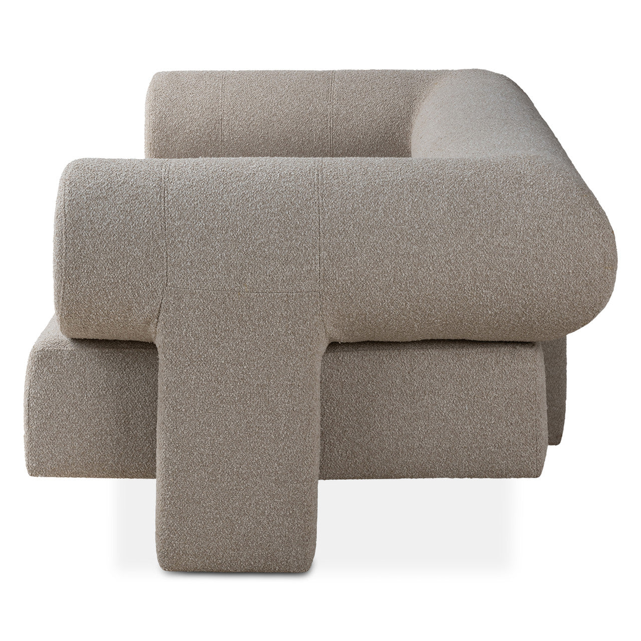 Maison Georgia 94" Sofa in Pewter Boucle