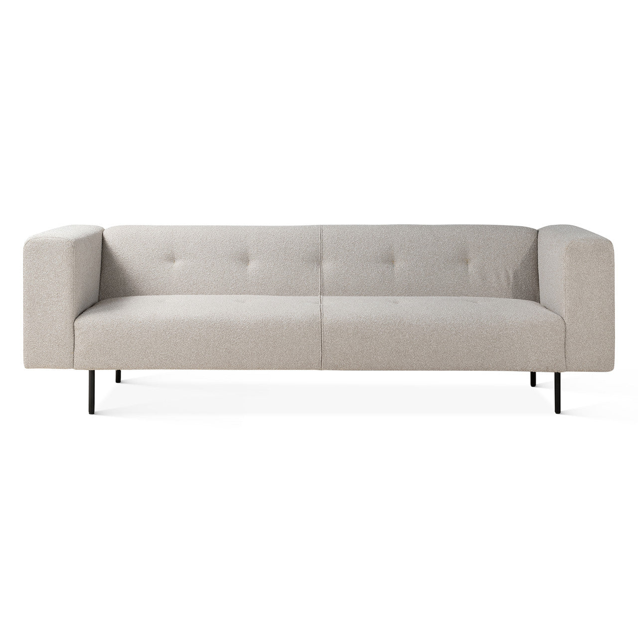 Maison Oscar 94" Tufted Sofa in Cream Boucle