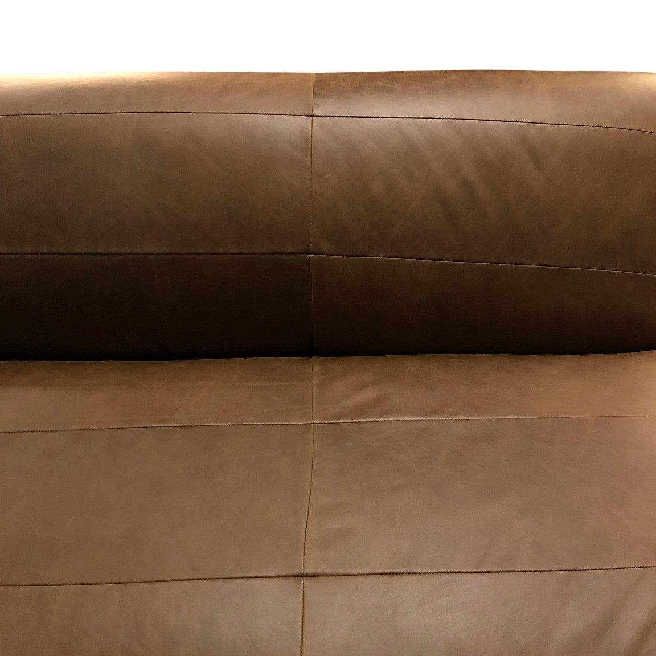 Blayne Armless Sofa in Charme Mocha Leather