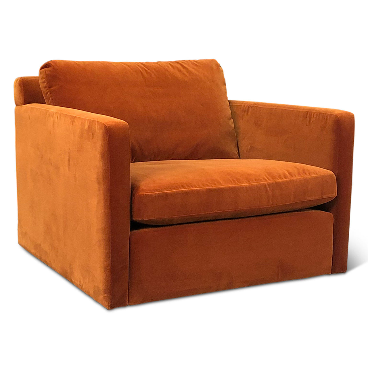 Gianna Accent Chair in Dune Velvet Fabric