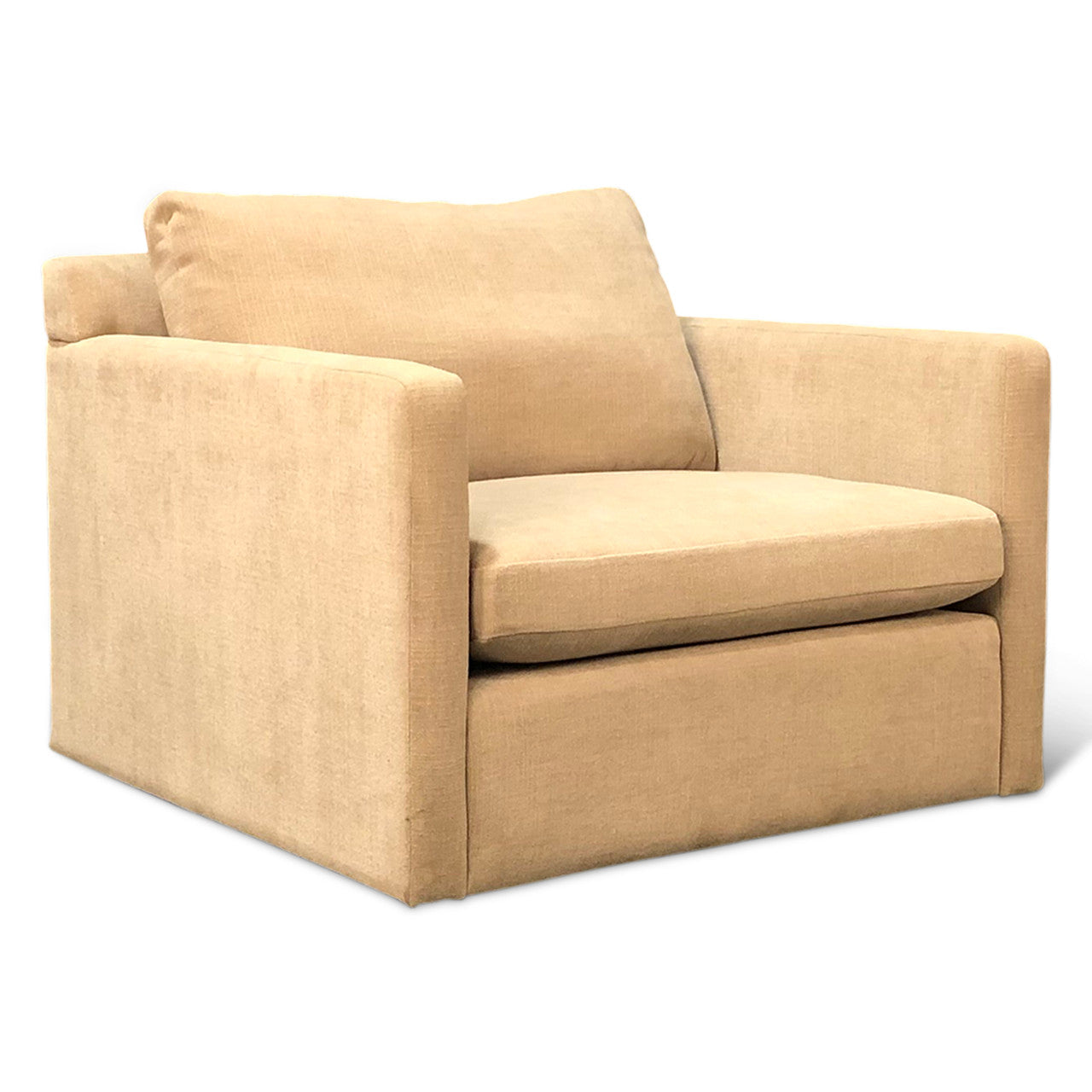 Gianna Accent Chair in Oat Chenille Fabric