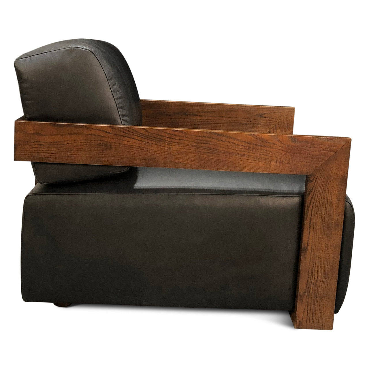Harper Accent Chair in Charme Black Leather