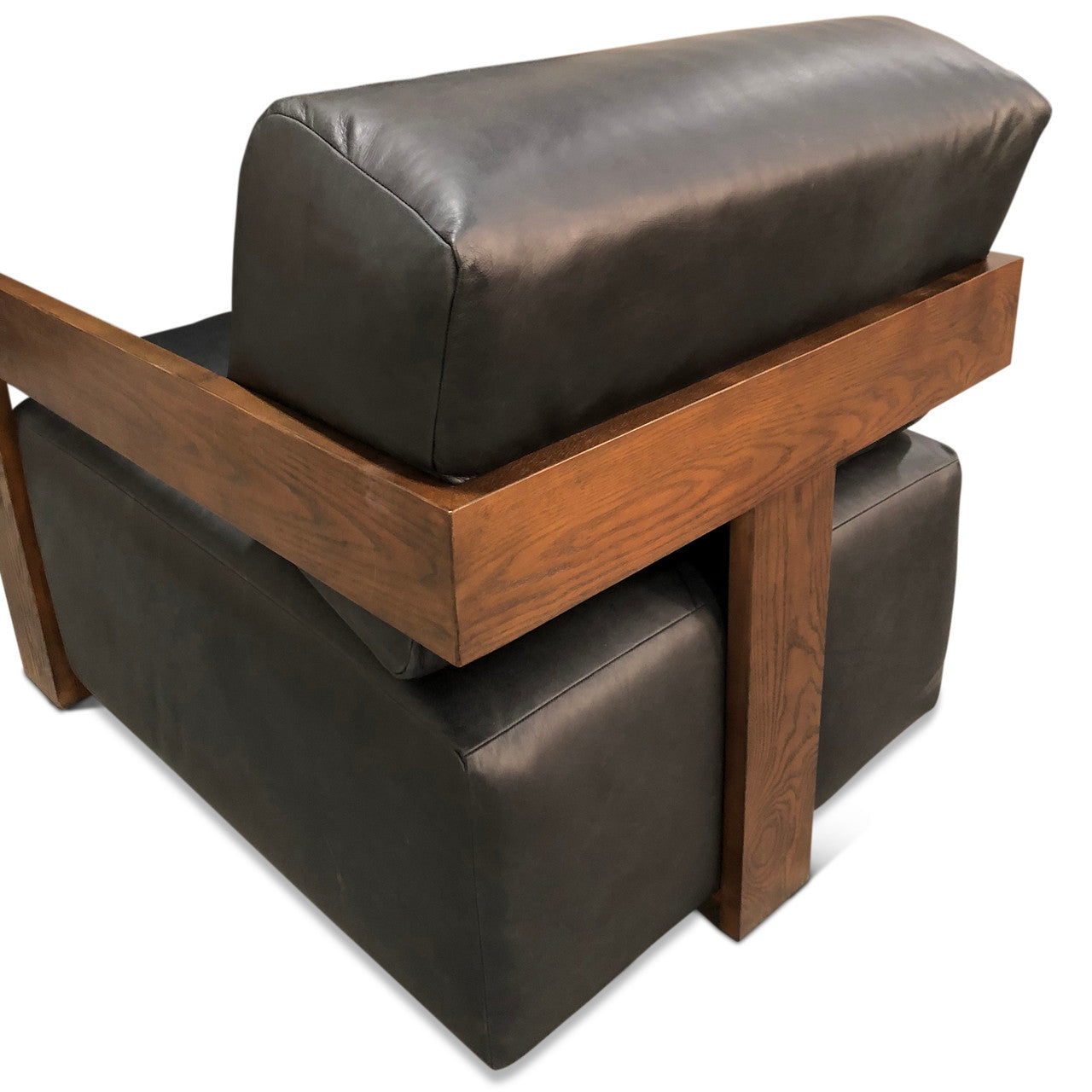 Harper Accent Chair in Charme Black Leather