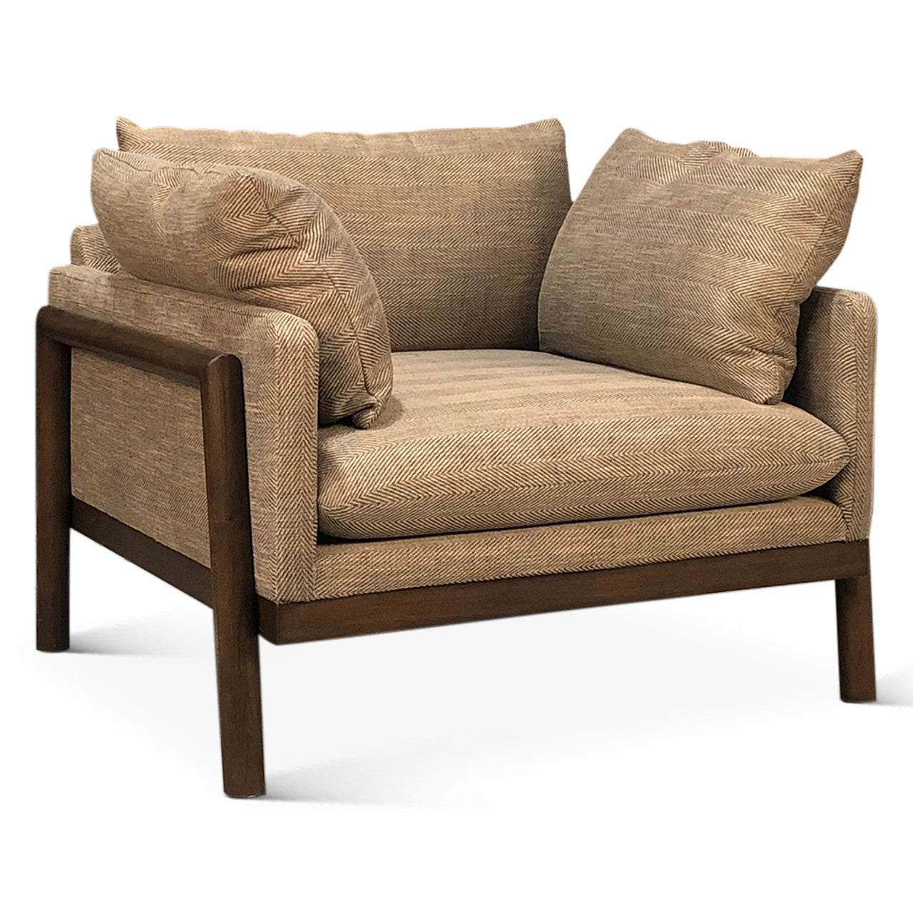 Norah Accent Chair in Burlington Stripe Fabric