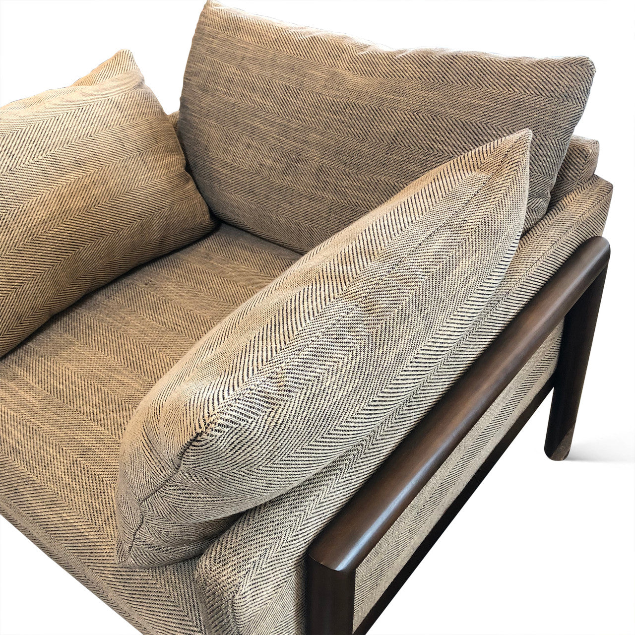 Norah Accent Chair in Burlington Stripe Fabric