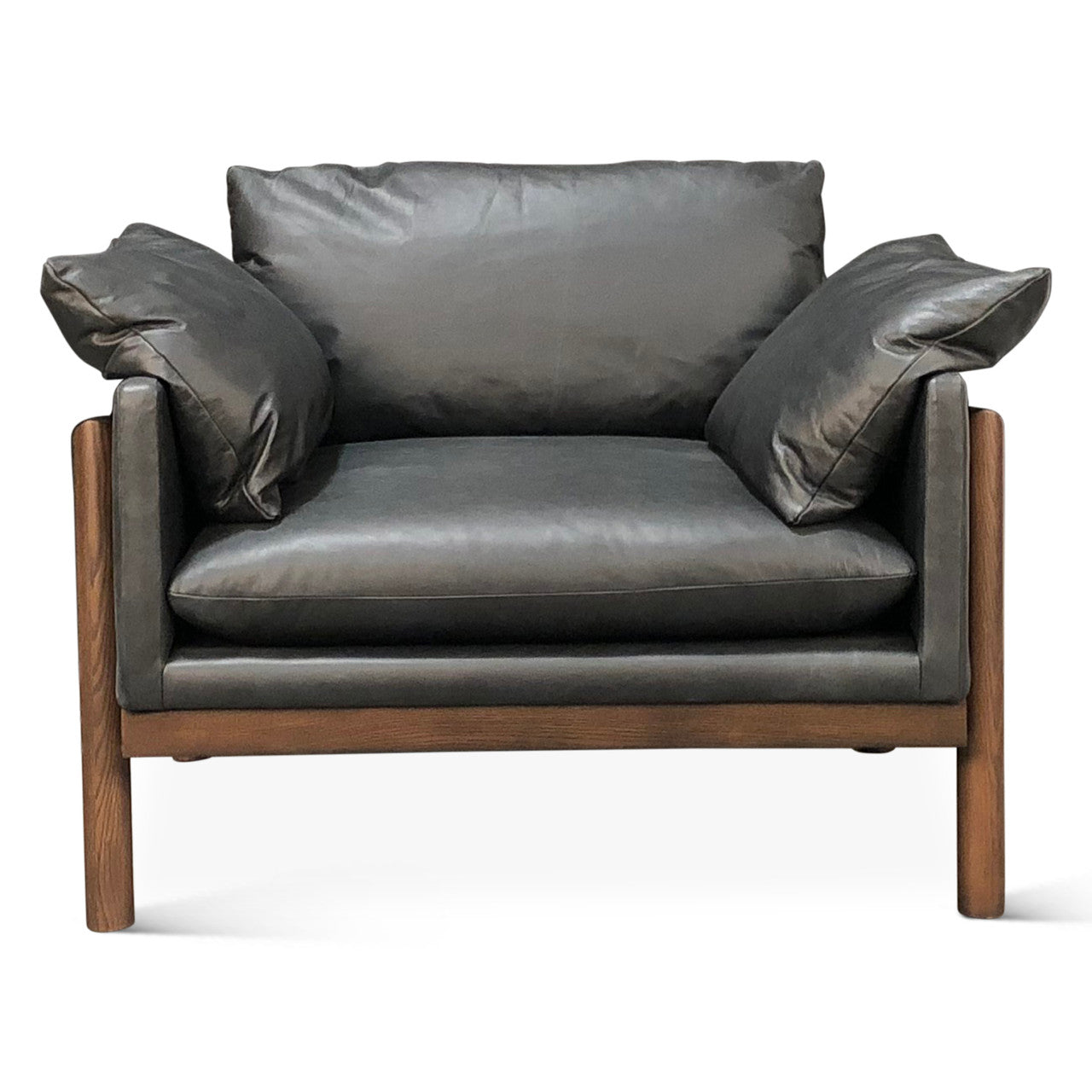 Norah Accent Chair in Charme Black Leather