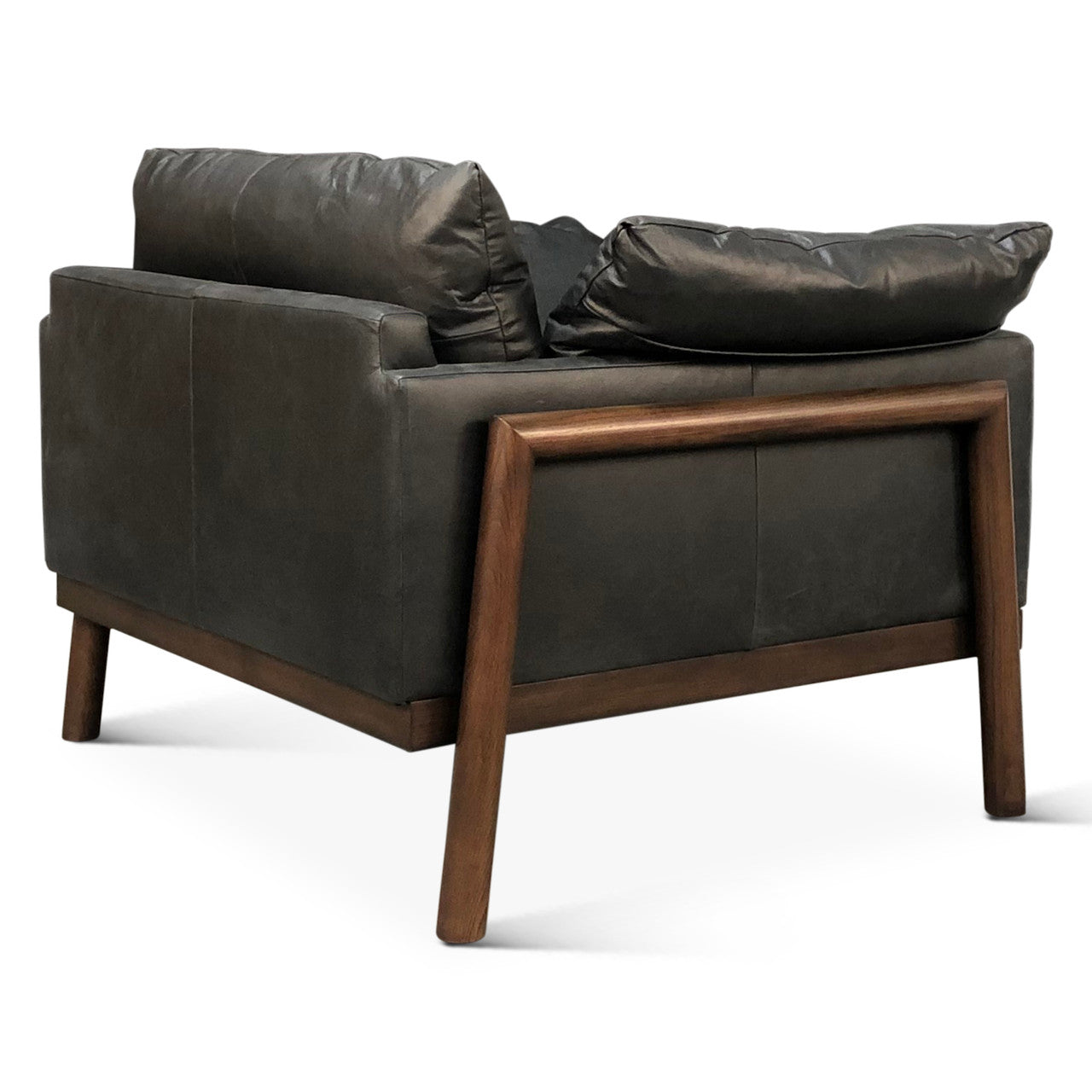 Norah Accent Chair in Charme Black Leather