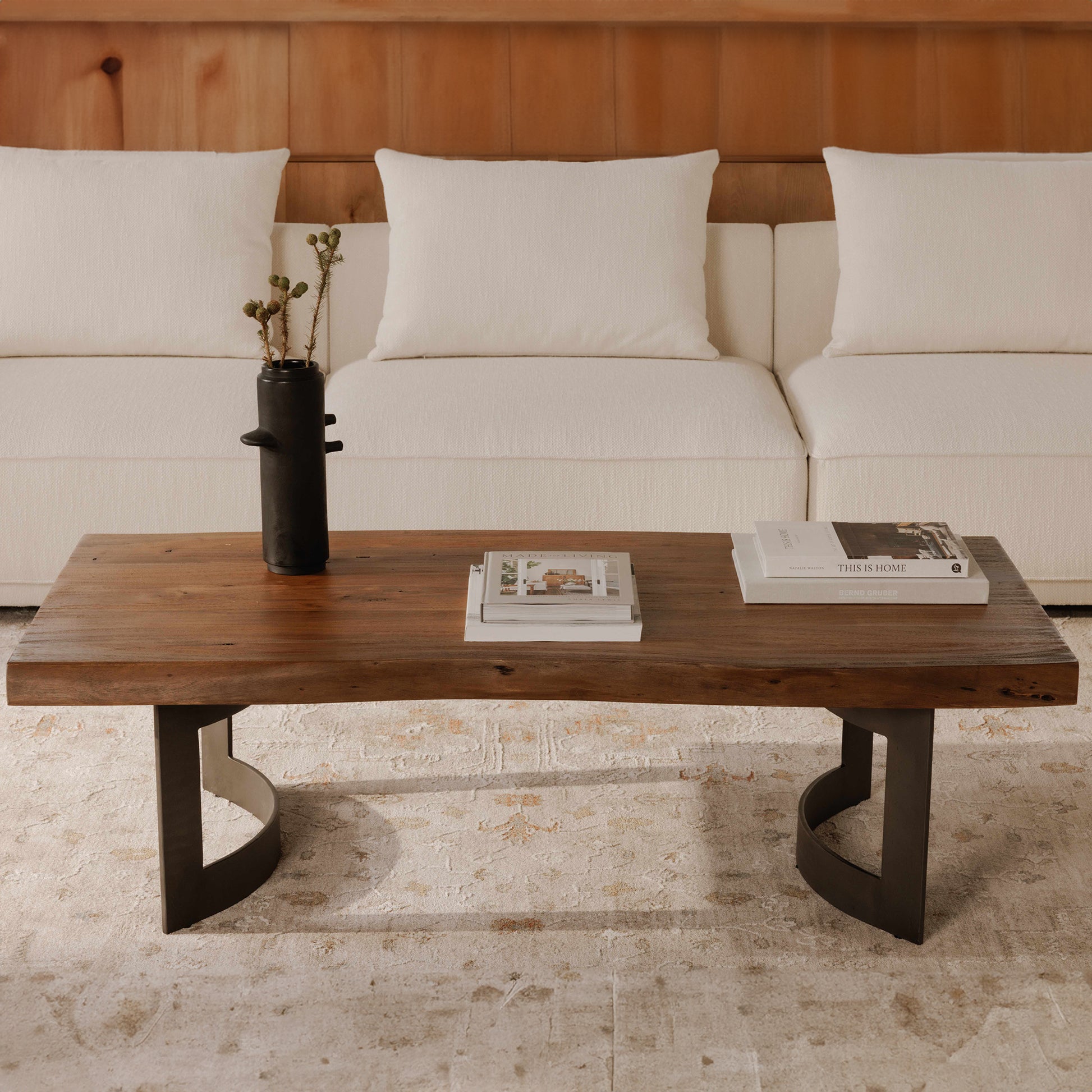 Bent Coffee Table Brown by Moe's Home Collection - view 2