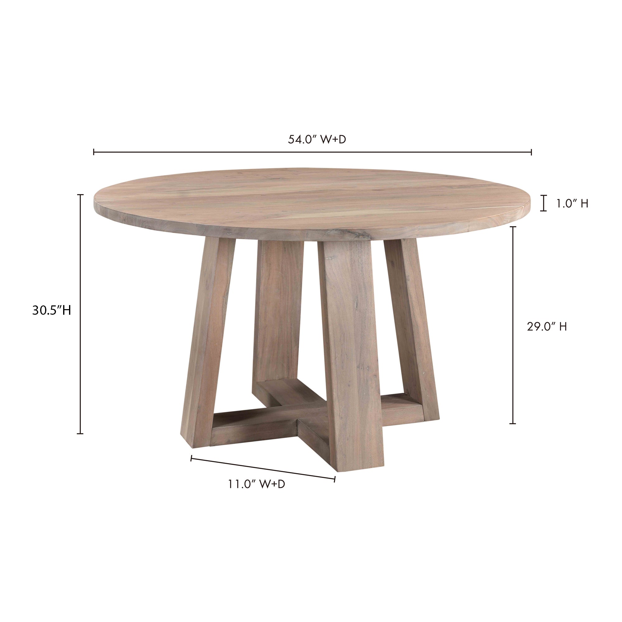 Tanya Dining Table Light Grey by Moe's Home Collection - view 7