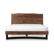 Bent Queen Size Bed Brown by Moe's Home Collection