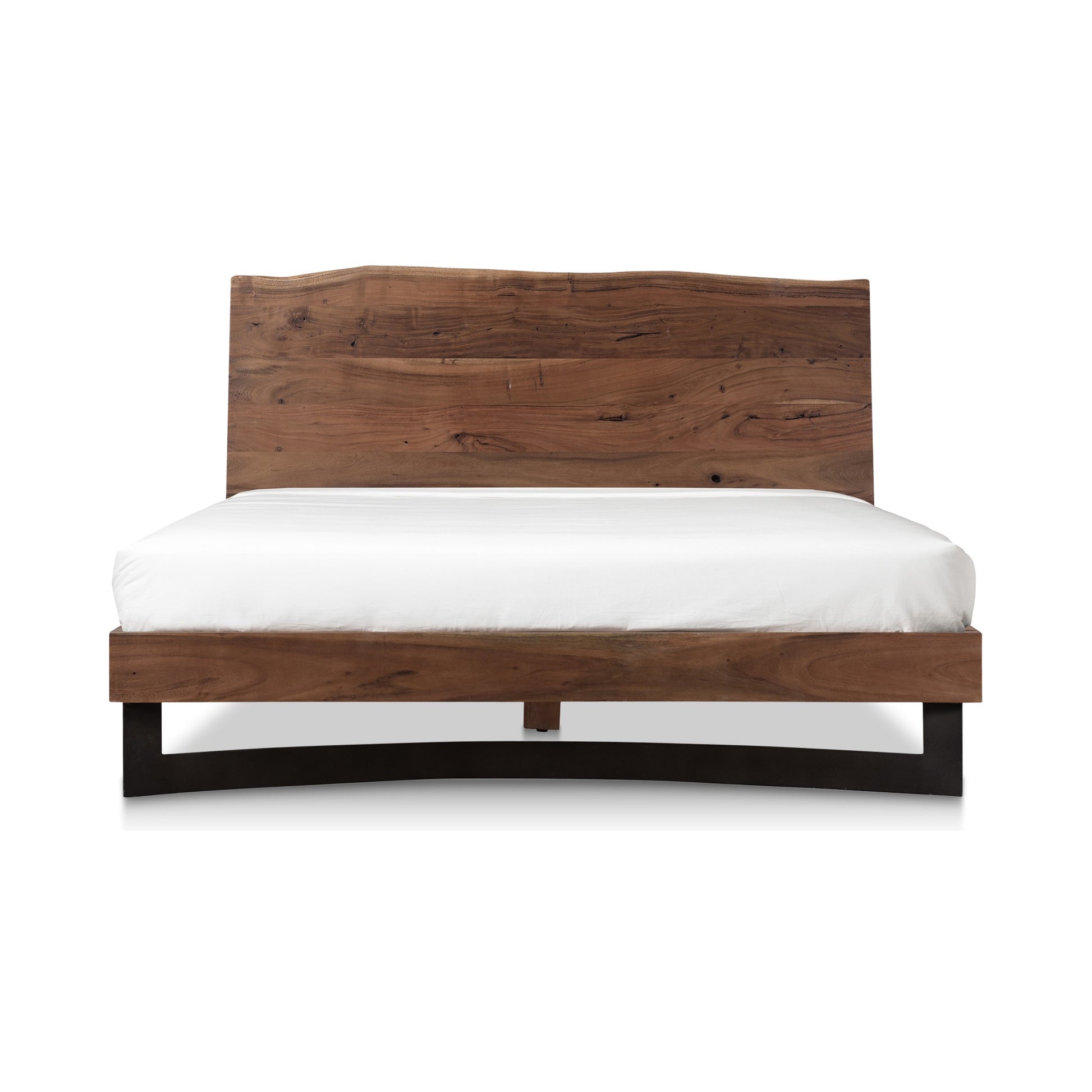 Bent Queen Size Bed Brown by Moe's Home Collection