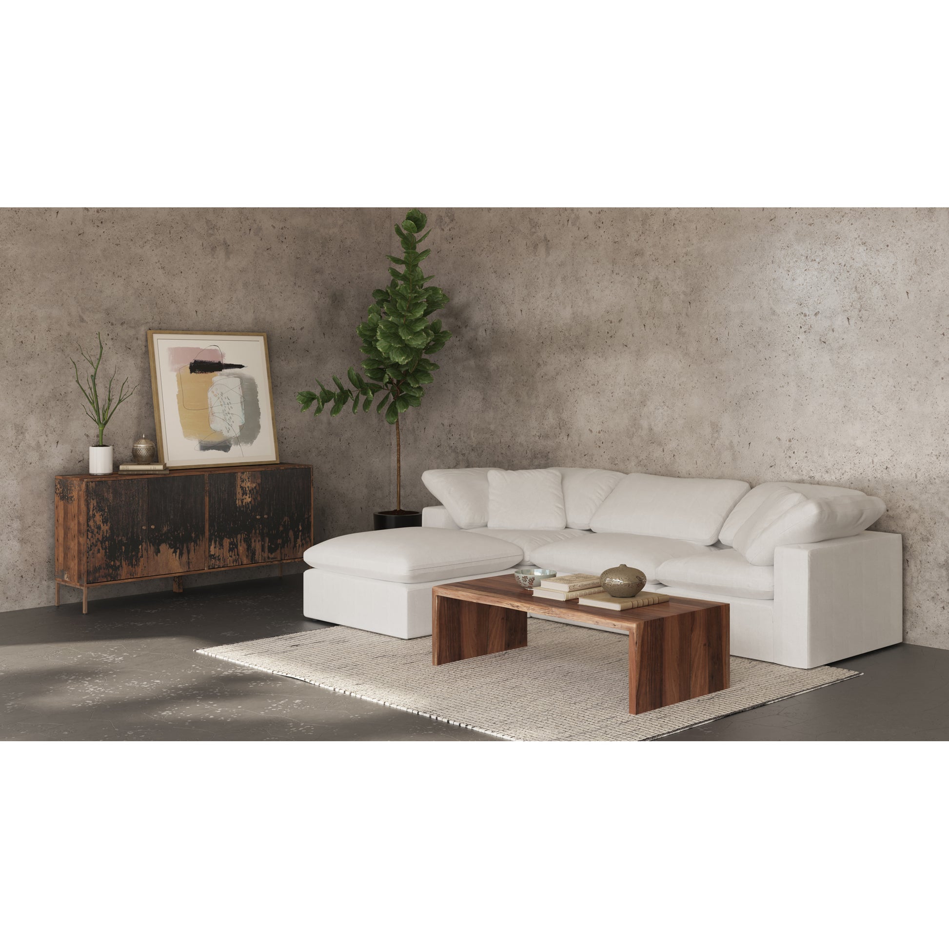 Tyrell Coffee Table Natural Brown by Moe's Home Collection - view 9