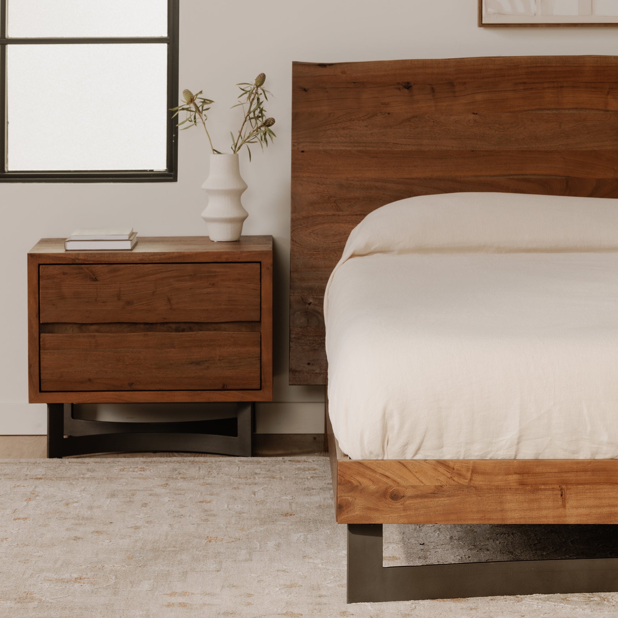 Bent Nightstand Brown by Moe's Home Collection - view 2