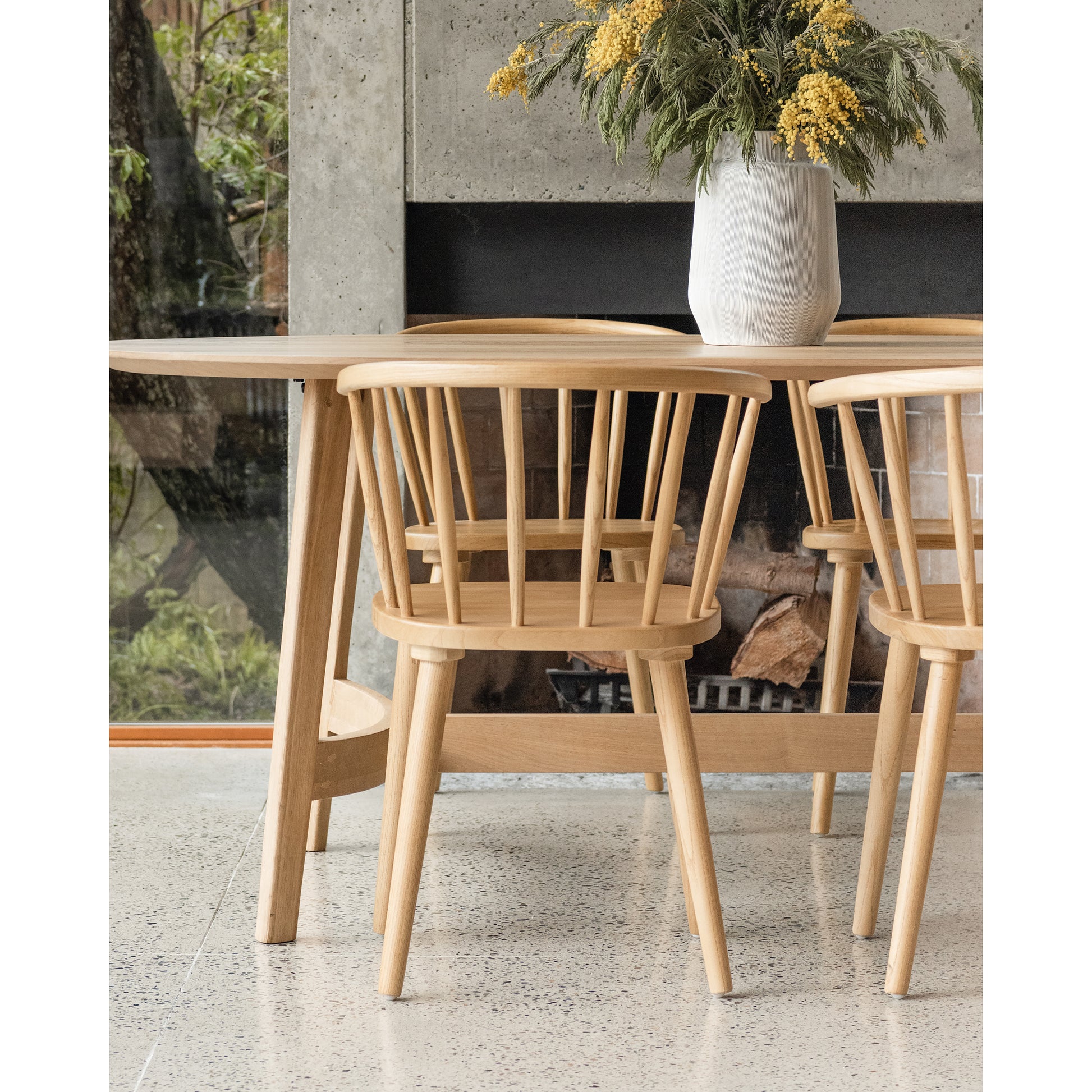 Trie Small Dining Table Natural by Moe's Home Collection - view 3