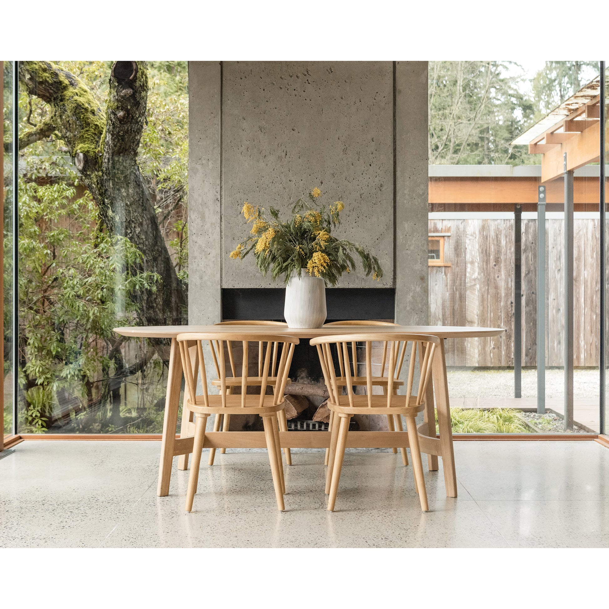 Trie Small Dining Table Natural by Moe's Home Collection - view 4