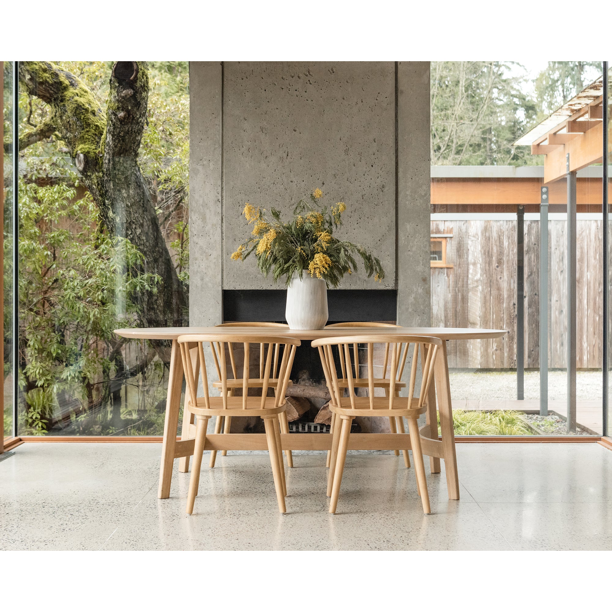 Trie Small Dining Table Natural by Moe's Home Collection - view 4