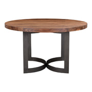 Bent Round Dining Table 54In Brown by Moe's Home Collection