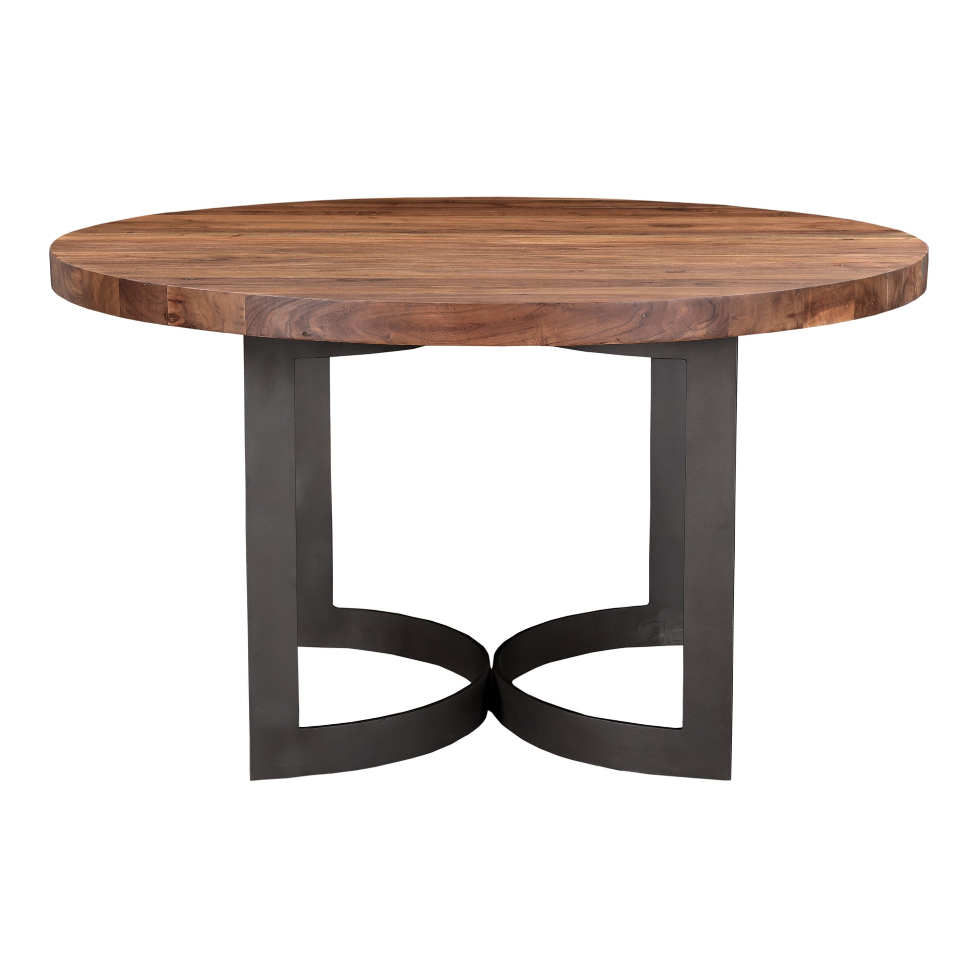 Bent Round Dining Table 54In Brown by Moe's Home Collection