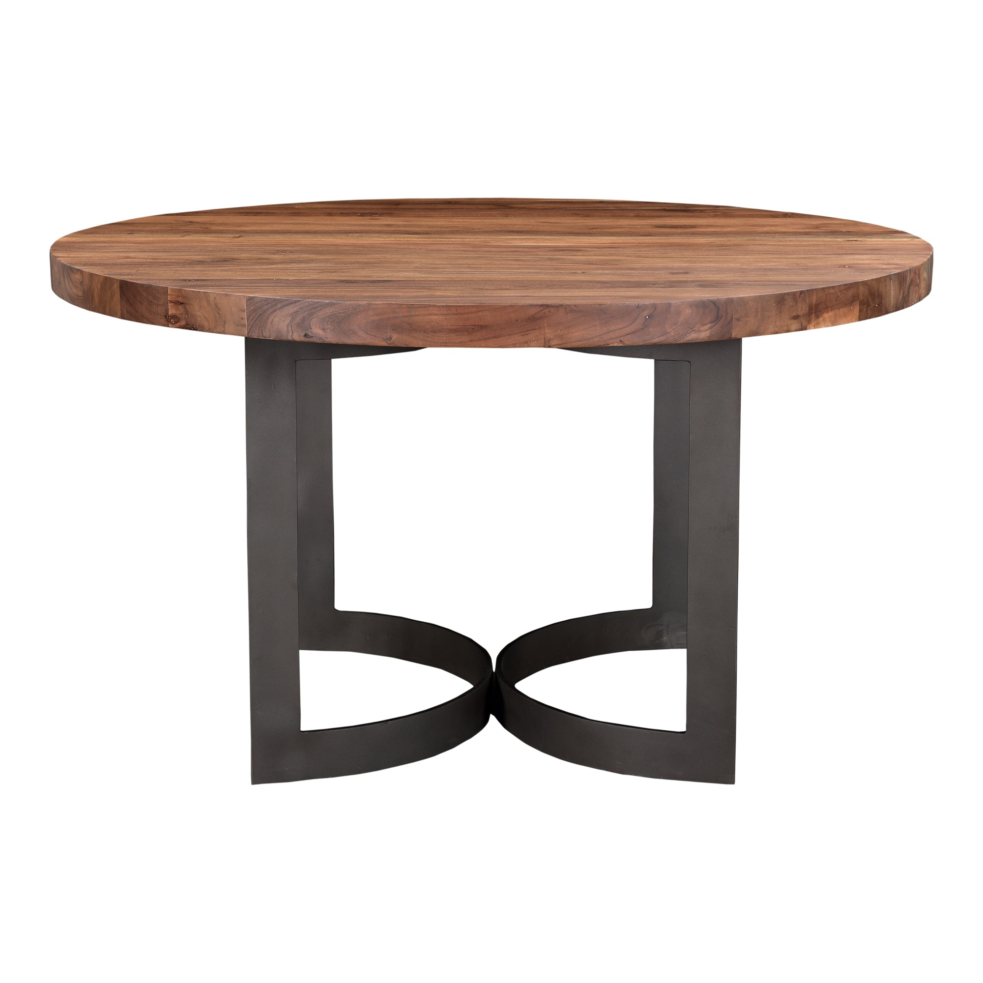 Bent Round Dining Table 54In Brown by Moe's Home Collection