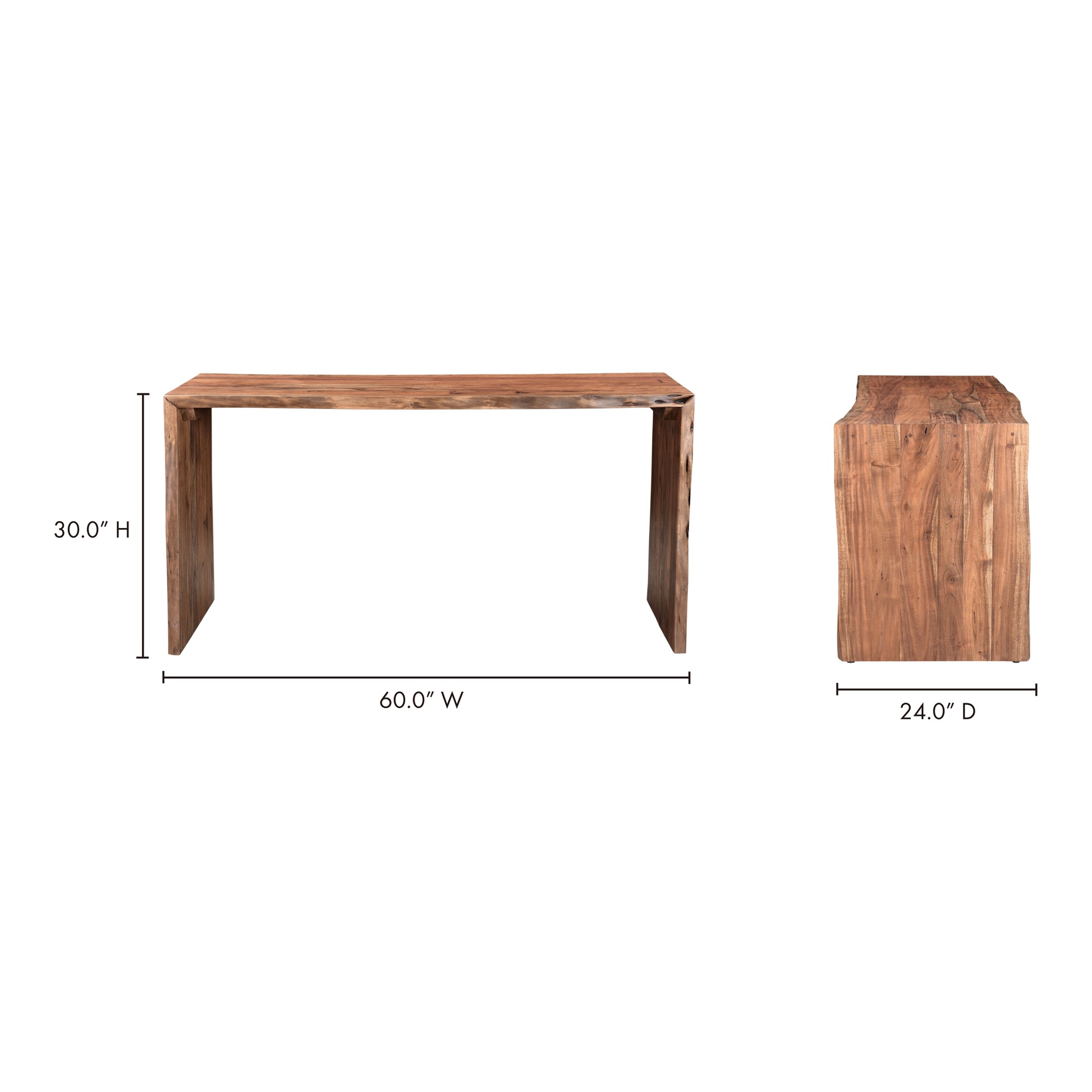 Tyrell Desk Natural Brown by Moe's Home Collection - view 9
