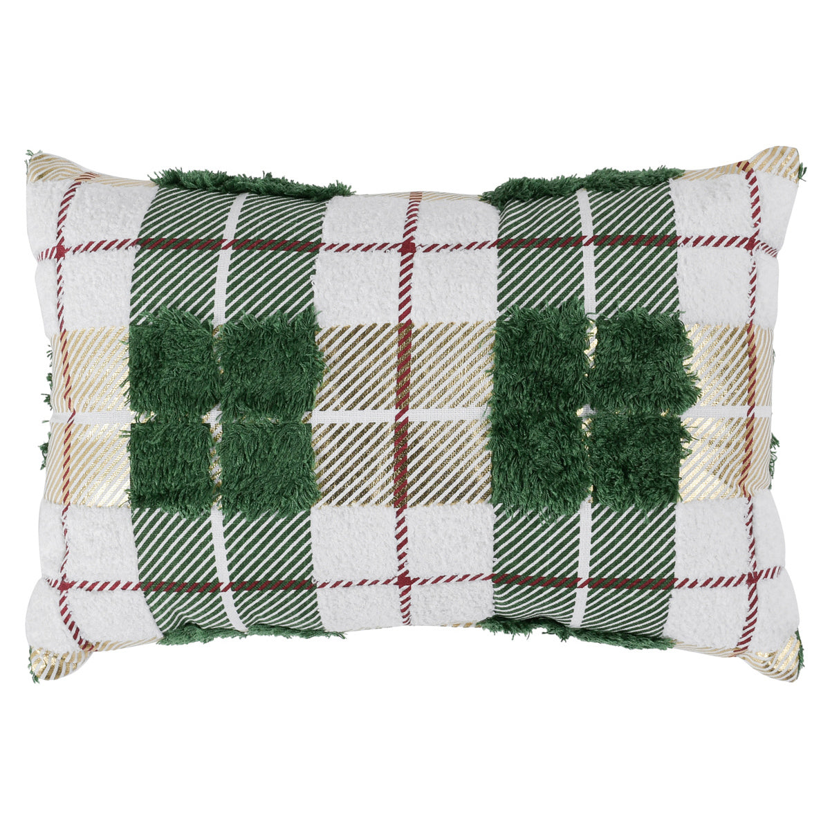 VE Plaid Texture Multi Multiple Sizes -Green - 18"x18"